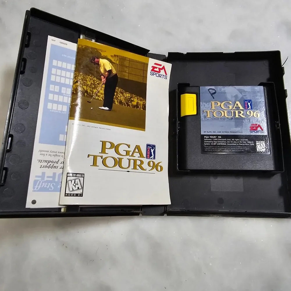 PGA Tour 96 Sega Genesis Boxed Used complete in box